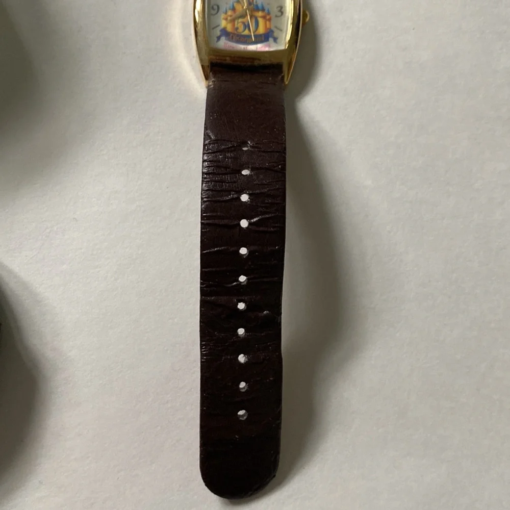 Vintage Disneyland 50th anniversary watch in tin